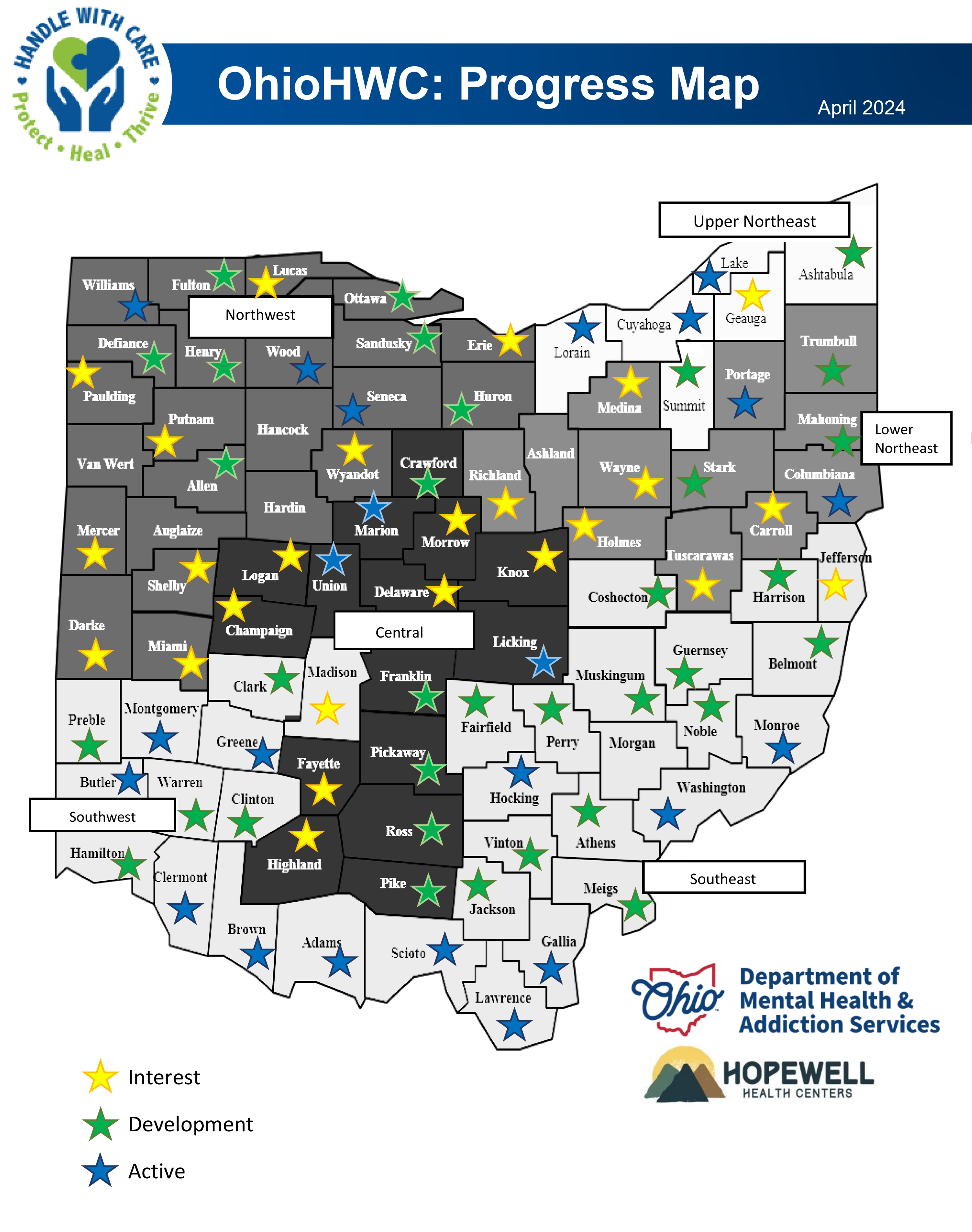 HWC Ohio Progress Map